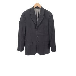 Perry Ellis Vintage Anniversay Collection pinstripe 3 button jacket Size 38 Blk
